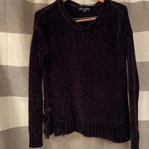 Black AE Velvet Sweater